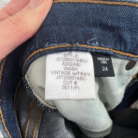 Veronica Beard | Kate 10” Patch Skinny Jean Raw Hem 24 - Picture 8 of 8